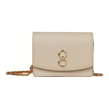 CAFUNE Cow Leather Wallets Card Holders Women's Mushroom Color