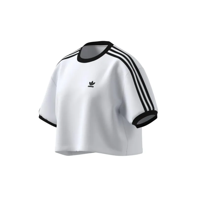 Adidas Originals Adicolor 3 Stripes Loose Crop Tee-3