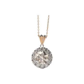 Stone On The Line S925 Sterling Silver Moissanite Necklaces Women's
