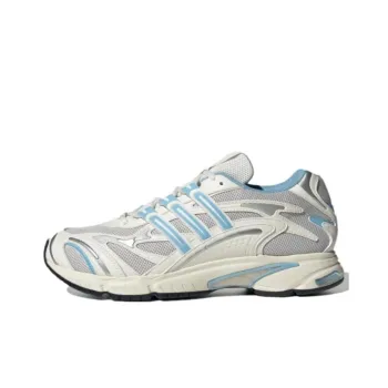 Adidas Originals Temper Run 2.0 Anti Slip Wear Resistant Low Top Chunky Sneakers Unisex Gray White Blue