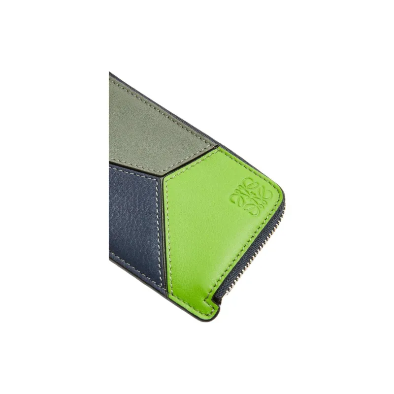 LOEWE Calfskin Card Clip Zero Wallet Men's Multicolor-3