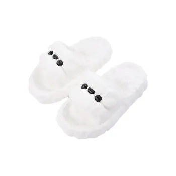 Thin Strips Slippers Unisex, White