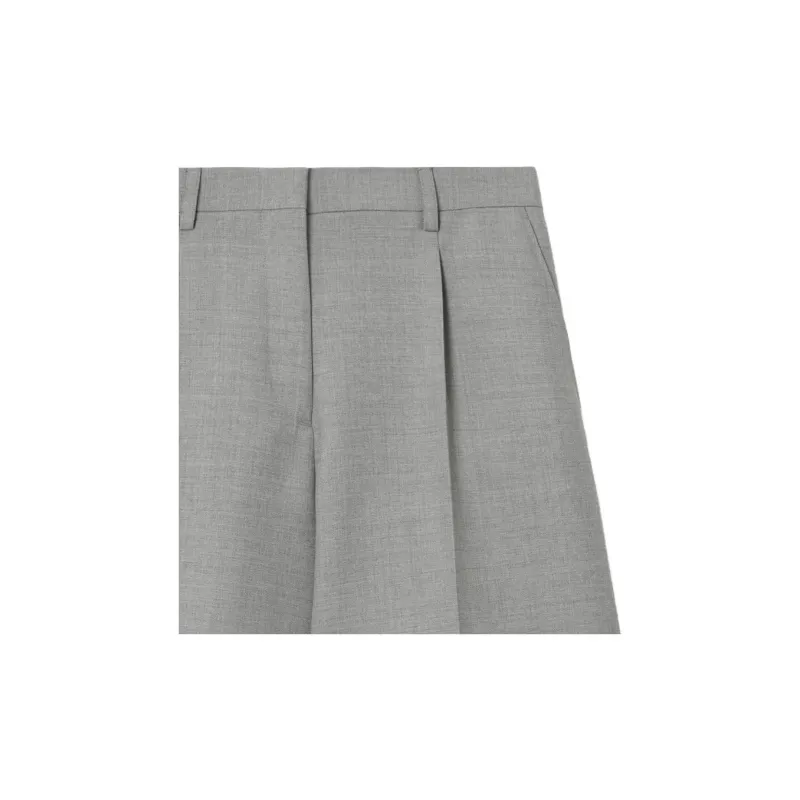 Burberry Casual Shorts Women's Light Gray-4