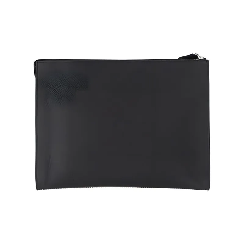 MONTBLANC Leather Briefcase, Document Holder, Clutch Regular Men's Black-4
