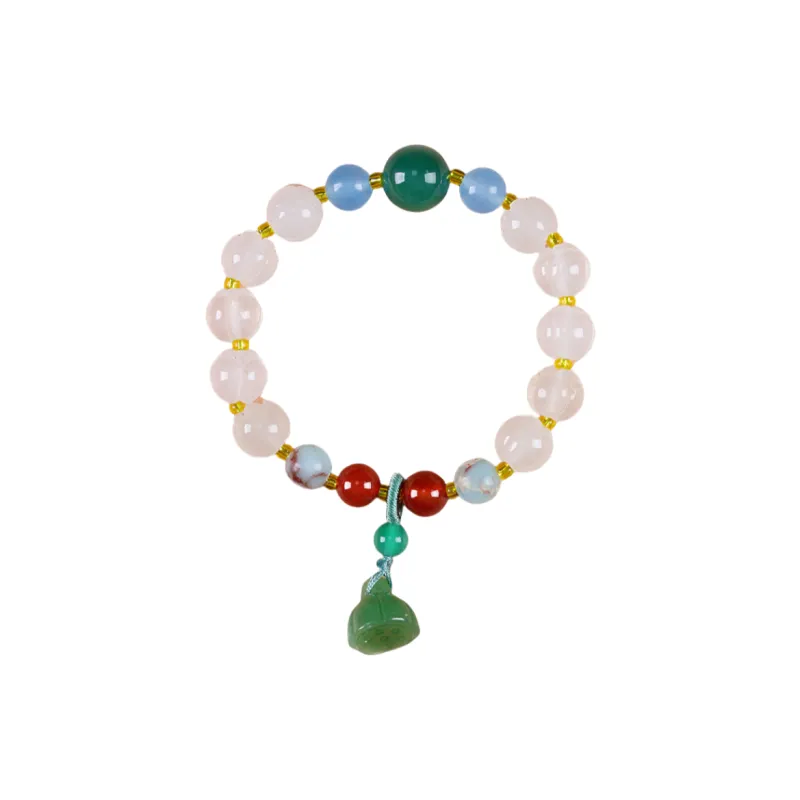 SHUZHUO Golden Silk Jade Bracelets Unisex-2