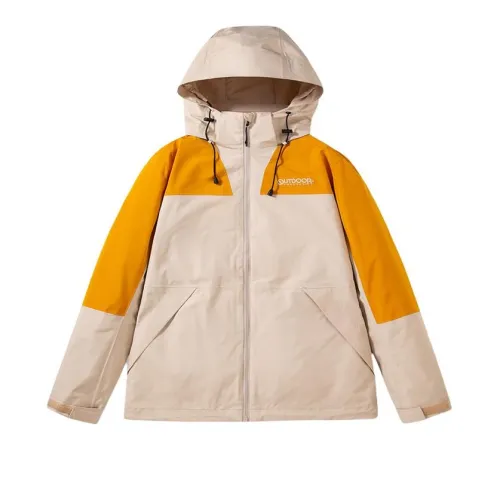 OUTDOOR PRODUCTS Waterproof And Windproof To Keep Warm Windbreaker Jacket Women's Sunflower Yellow/Taupe