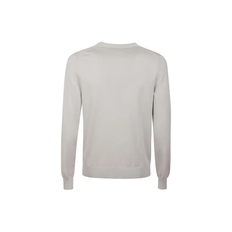 MALO Ribbed trim Cotton Jumper-1