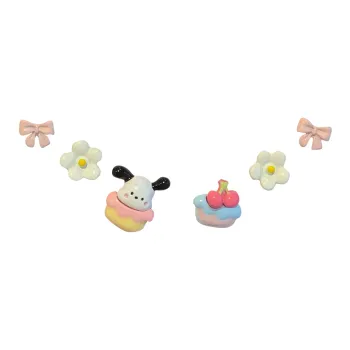 Welcome To The Treasure Alloy Stud Earrings Unisex