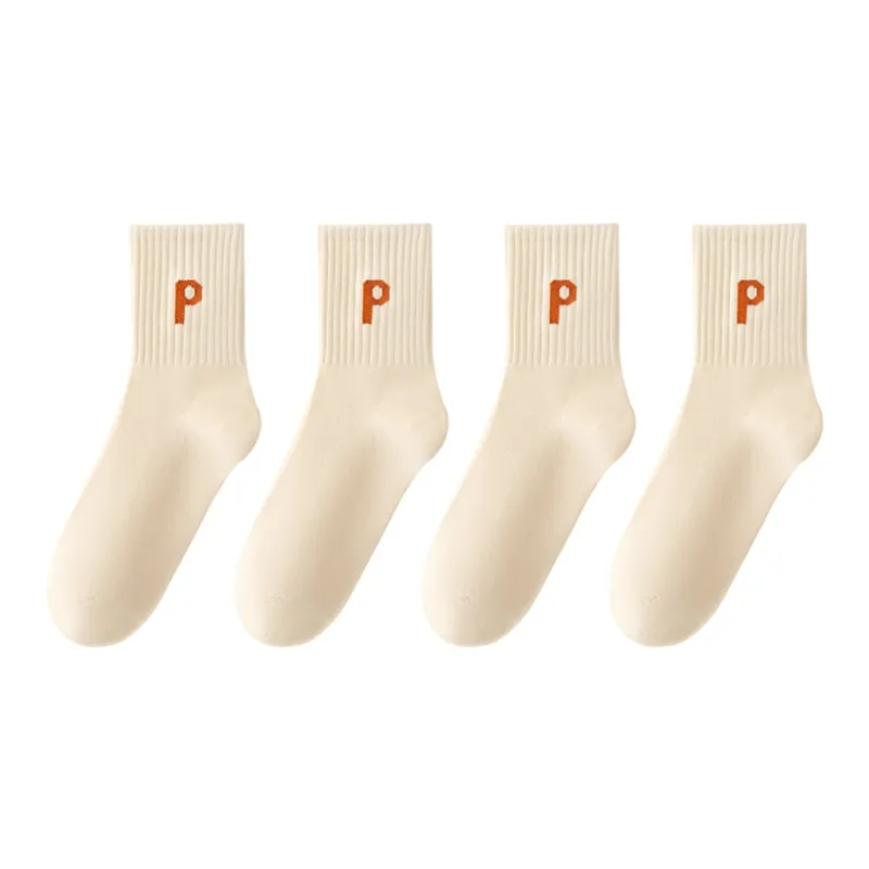 MIIOW Trend Party Series Mid Calf Socks Unisex 4 Pack-13