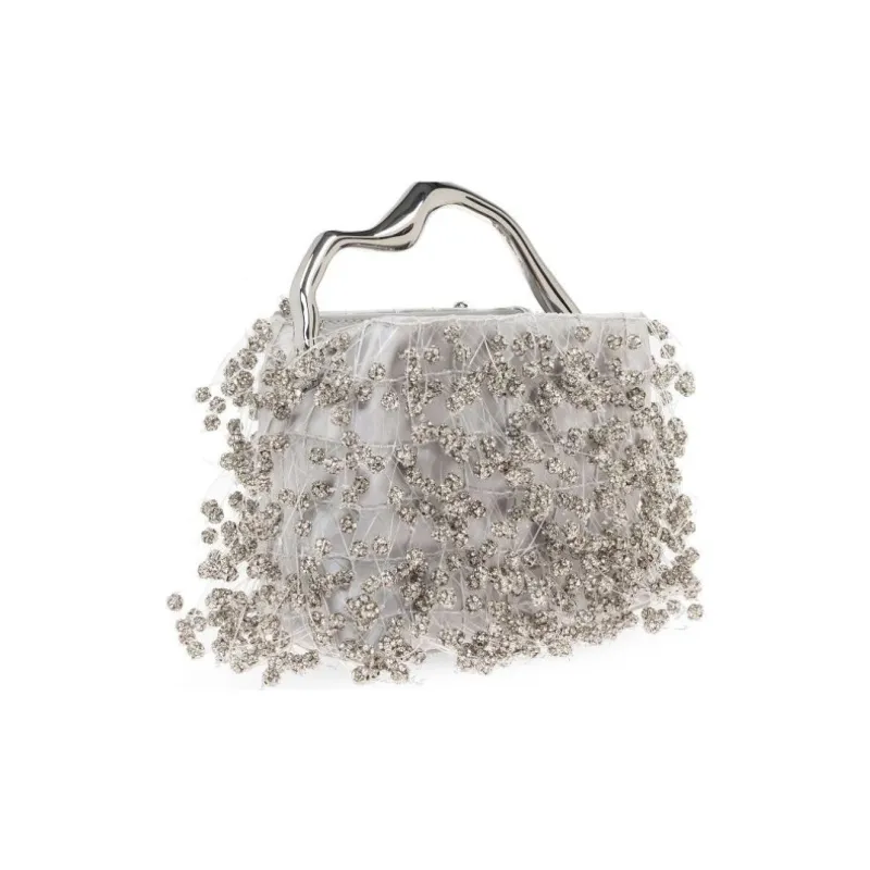 CULT GAIA Glass Handbag Mini Women's Silver-1