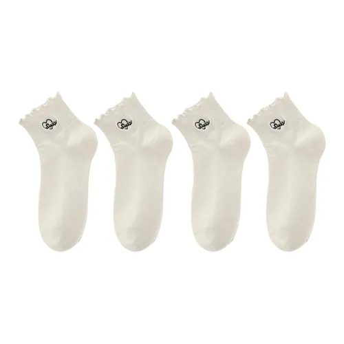 Lan Miao Mid Calf Socks Women's 4 Pack