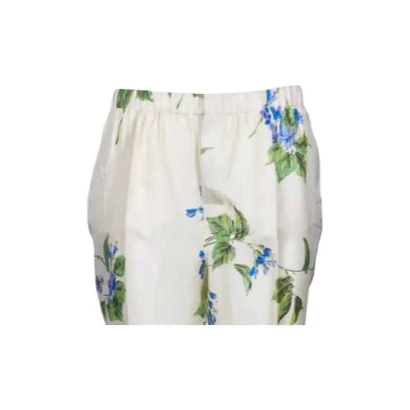 PRADA Floral Printed Elasticated Waistband Trousers-3