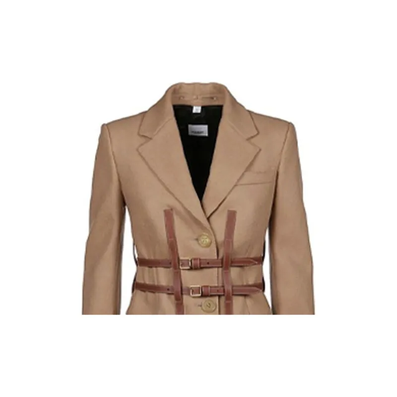 Burberry Coats Women's Brown-4