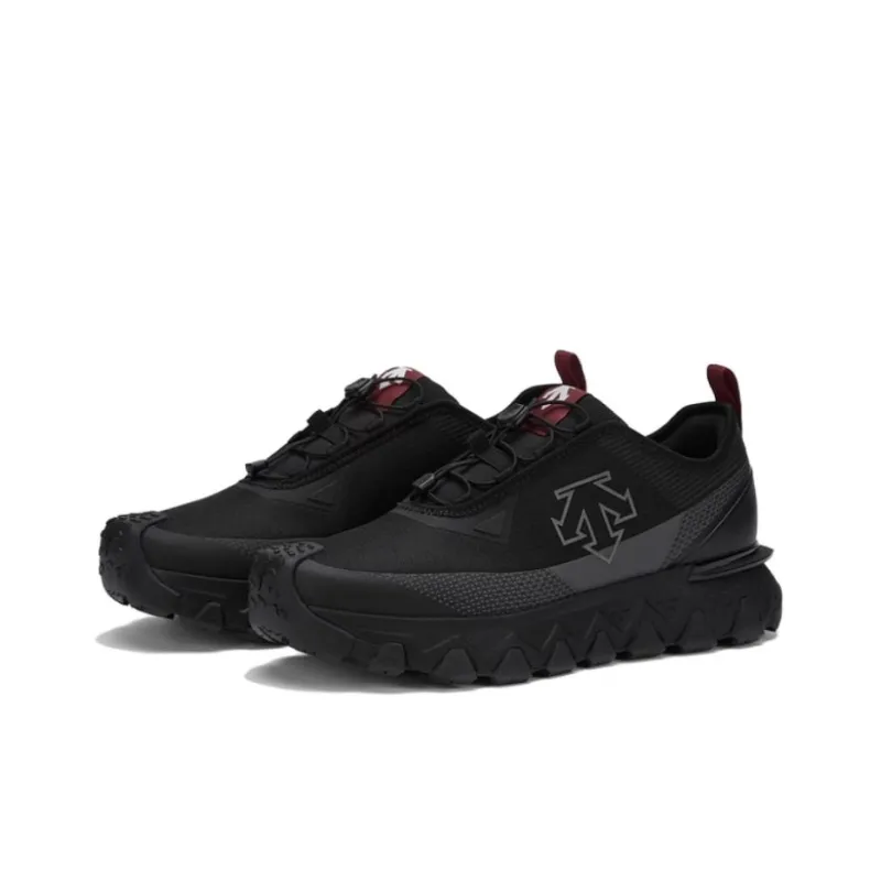 DESCENTE SKI STYLE Anti-Slip Wear-Resistant Low-Top Hiking Shoes Men's Black-1
