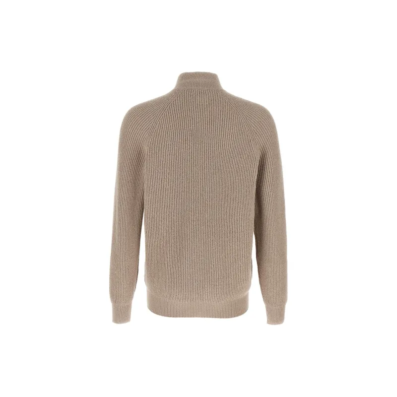 Brunello Cucinelli Zip Up Knitted Cardigan-1