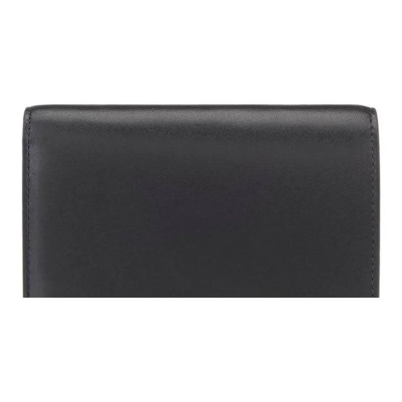 TUMI Calfskin Card Holders Passport Holders Men's Black-4