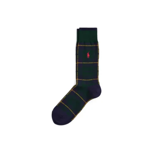 Polo Ralph Lauren FW24 Knee-High Socks Men's 1 Pack Preppy Green