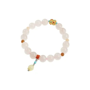 FANHAOGANG JADE Hetian Jade Bracelets Dusty Pink Women's