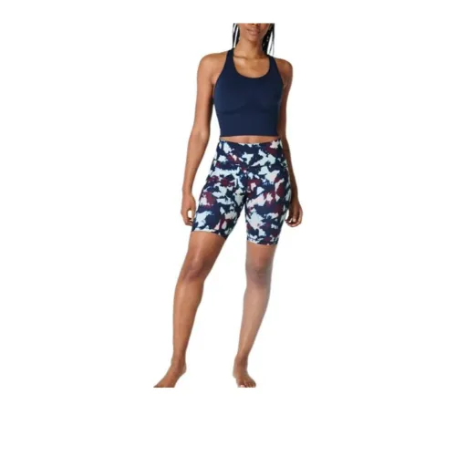 Sweaty Betty Sports Shorts Women's Blue Flow Print