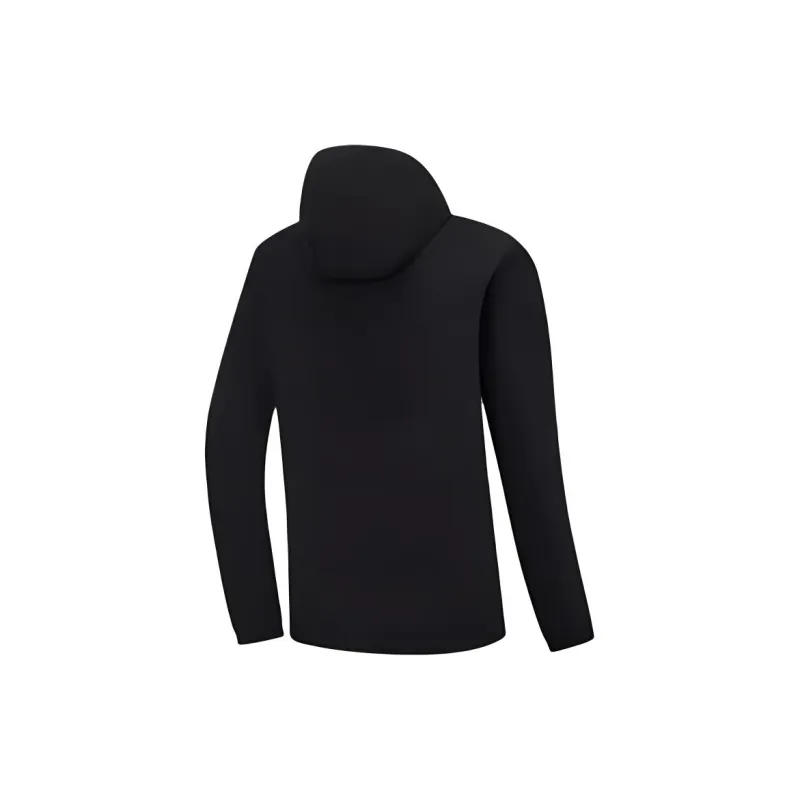 XTEP Variety Training Collection Waterproof And Warm Windbreaker Jacket Men's Jet Black-1