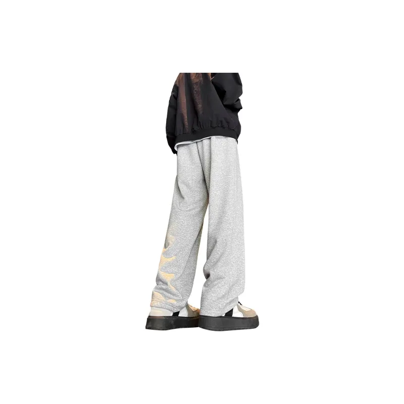 JEANSWEST Casual Pants Unisex Beige Apricot-36