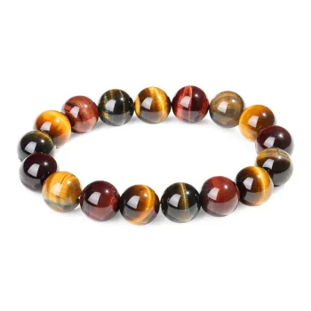PUTUOSHANWENCHUANG Tiger's Eye Stone Bracelets Unisex