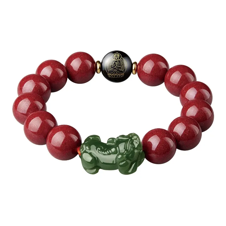 Yi Mingju Cinnabar Bracelets Unisex-9