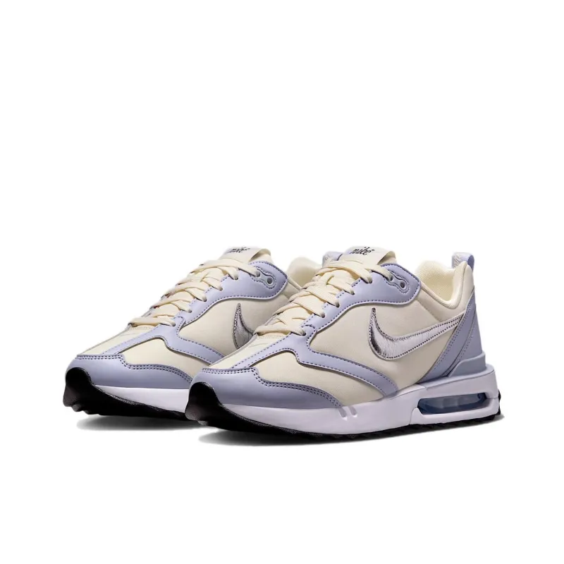 Nike Air Max Dawn Anti Slip Wear Resistant Low Top Casual Running Shoes Women's Blue Beige-2