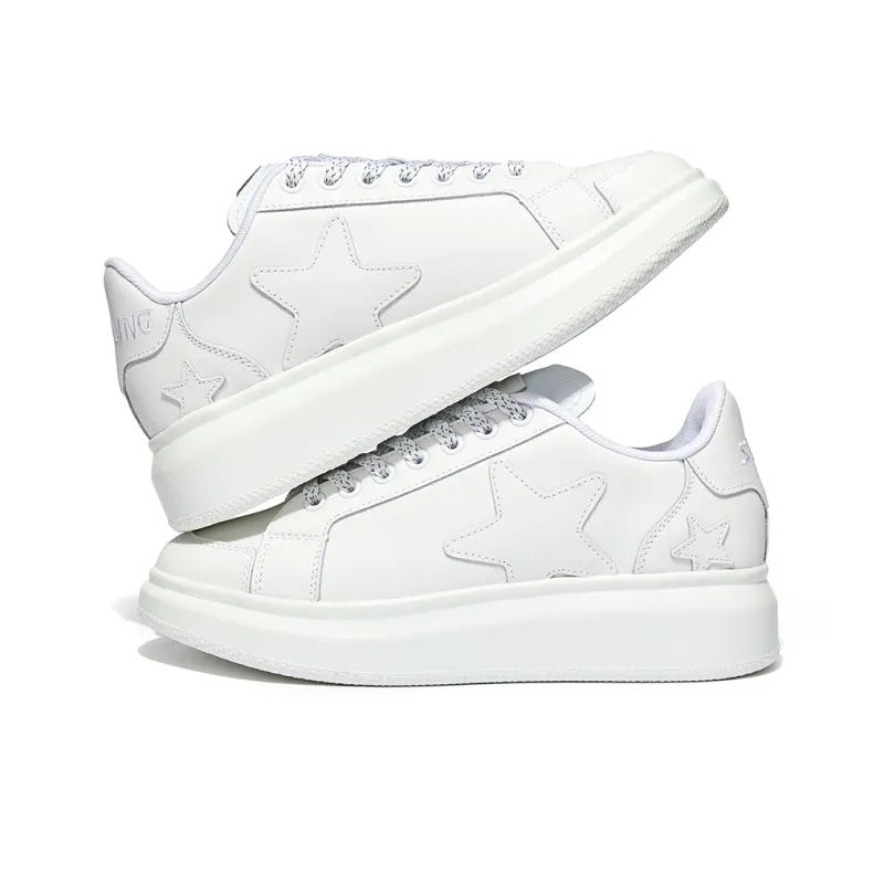 VOIT Skateboard Shoes Unisex Low Top Starlight White-2