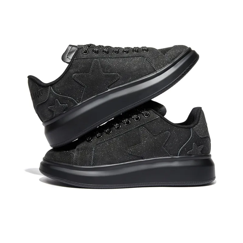 VOIT Skateboard Shoes Unisex Low Top Starlight Black-2