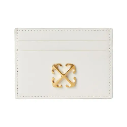 OFF WHITE Jitney Simple Logo Plaque Cardholder
