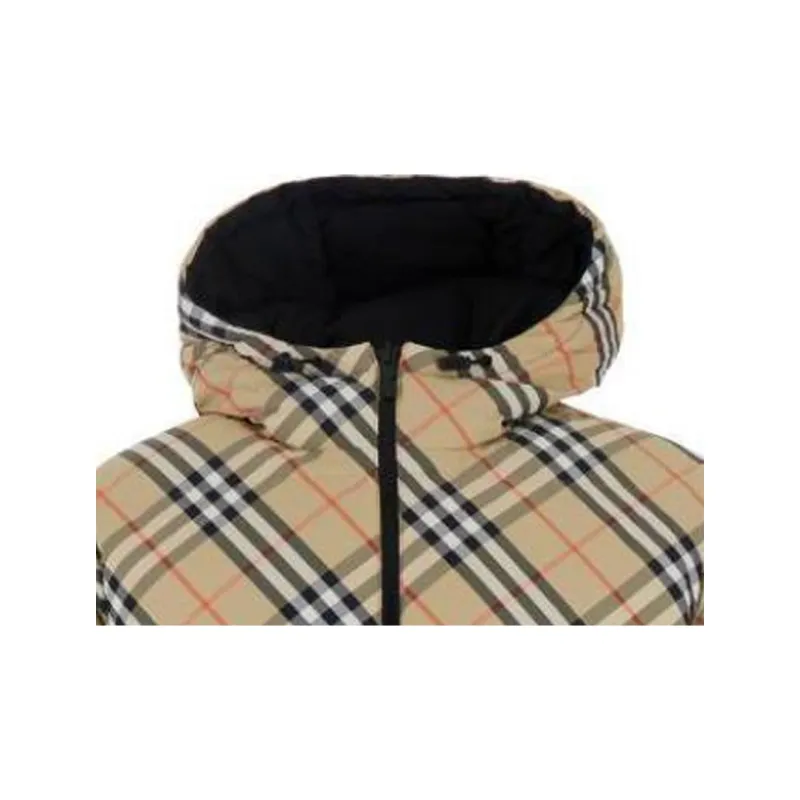 Burberry Reversible Check Nylon Puffer Jacket-4