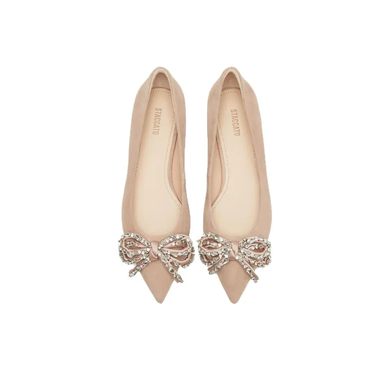 Staccato Velour Dream Mirror Casual Single Shoes 1.5cm Women's-6