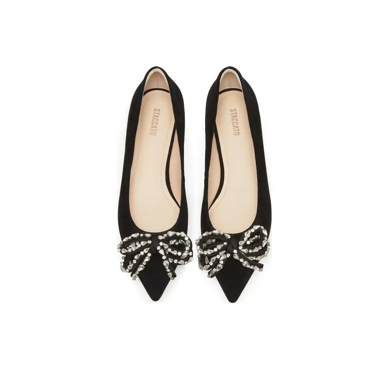 Staccato Velour Dream Mirror Casual Single Shoes 1.5cm Women's-2