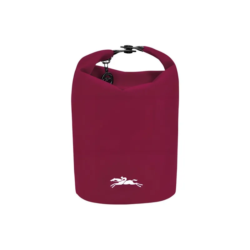 LONGCHAMP Le Pliage Collection Cow Leather Trim Handbags Clutches Women's Burgundy Color-0