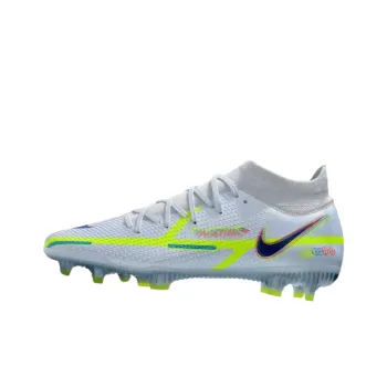 Nike Phantom GT2 Anti Slip Wear Resistant Soccer Shoes Men's Gray Neon Yellow