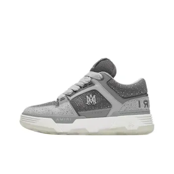 AMIRI MA 1 Low Top Skateboard Shoes Men's Gray