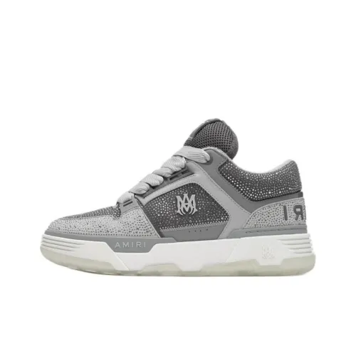 AMIRI MA 1 Low Top Skateboard Shoes Men's Gray