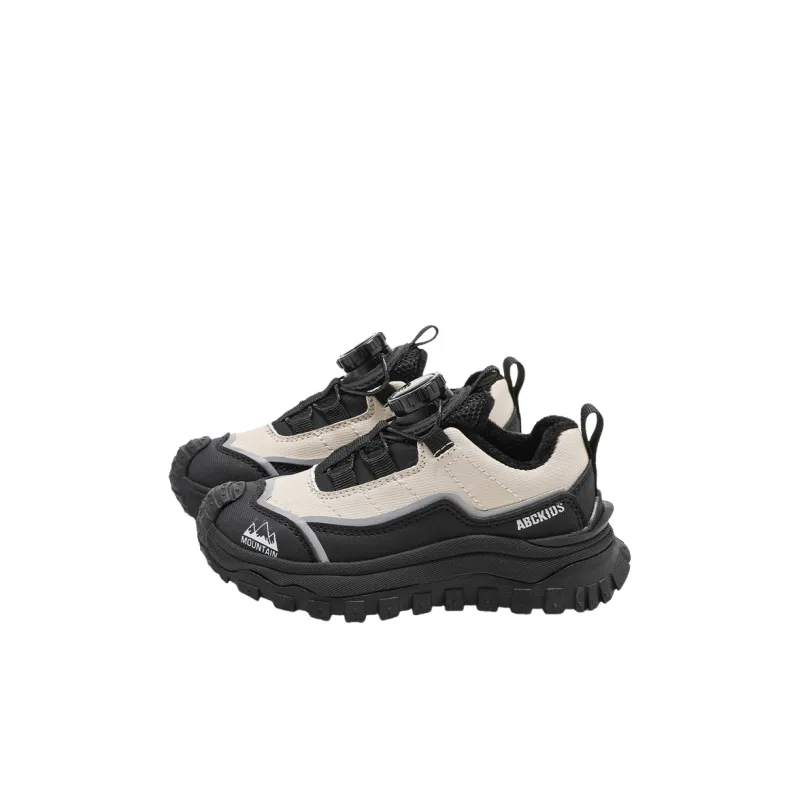 ABC KIDS Slip Resistant Lightweight Cushioning Warm Kids Lifestyle Shoes Beige Black Kids'-2