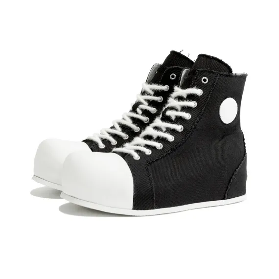 FVVO Anti-Slip And Wear-Resistant Lightweight Height Increasing High-Top Canvas Shoes Unisex-1