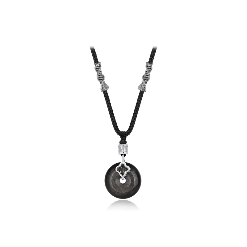 SEVEN COOK Obsidian Necklaces Unisex-0