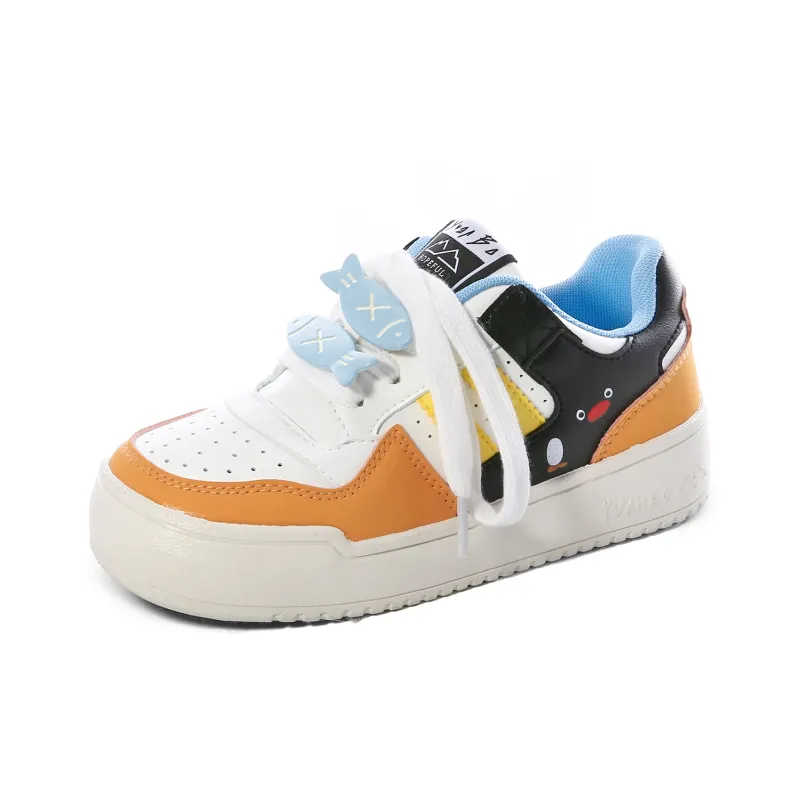 Lovely You Lightweight And Breathable Low Top Skateboard Shoes Women's Orange-13