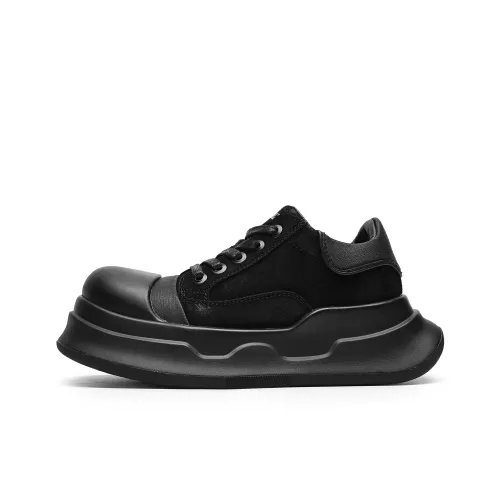 Hong Kong Meng Slip Resistant Water Resistant And Wear Resistant Low Top Skateboard Shoes Unisex Black
