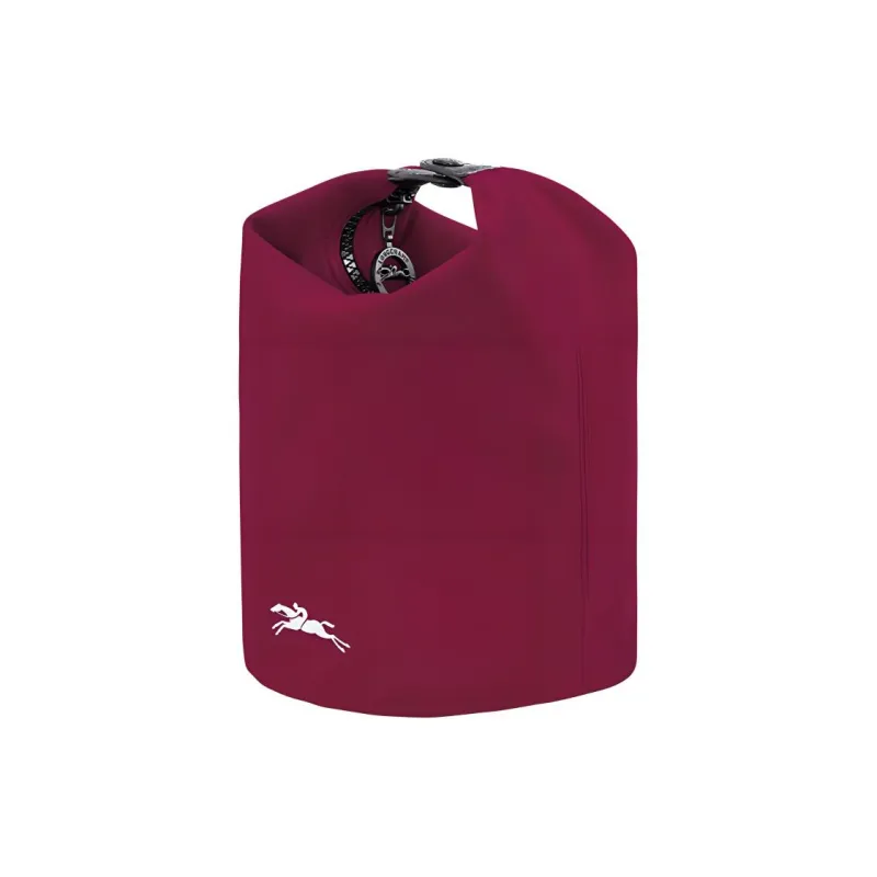 LONGCHAMP Le Pliage Collection Cow Leather Trim Handbags Clutches Women's Burgundy Color-2
