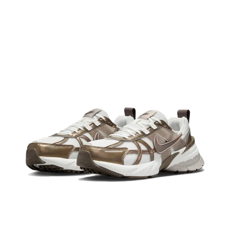 Nike V2K Run Mink Brown Summit White College Grey Ironstone Women's-2