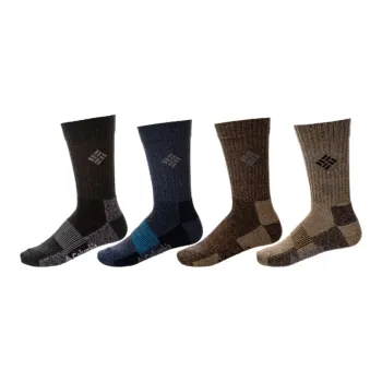 Columbia MOISTURE CONTROL Mid-Calf Socks Men's 4 Pack