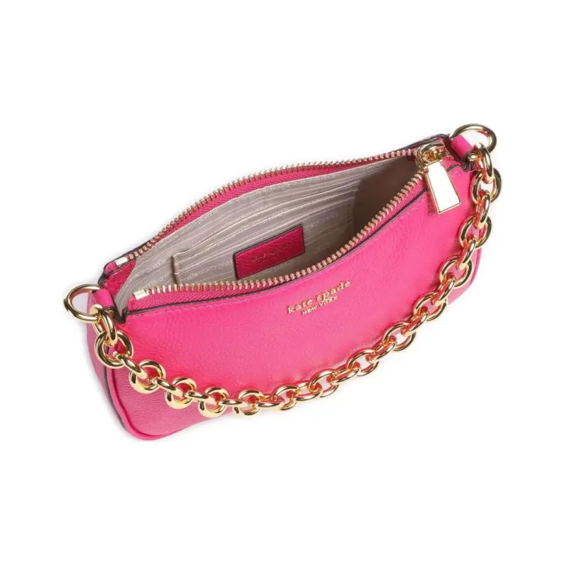 Kate Spade Grain Leather Shoulder Bag Women's Pink-3