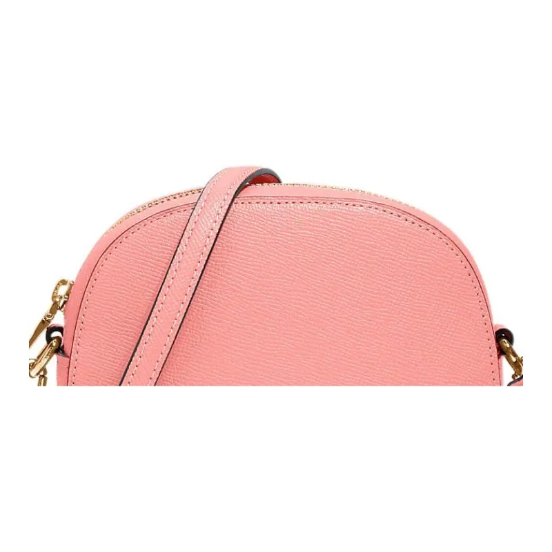 COACH Serena Pebbled Leather Shoulder Bag, Crossbody Bag Women's Candy Pink-3