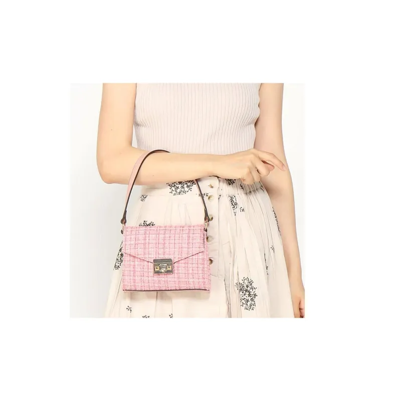 GUESS Polyester Handbag Shoulder Bag Crossbody Bag Mini Women's Pink-4