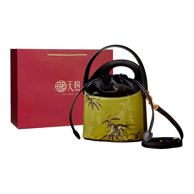 Pmsi Cow Leather, Split Cow Leather Bucket Bag Handbag Trumpets Women's Multicolor-8